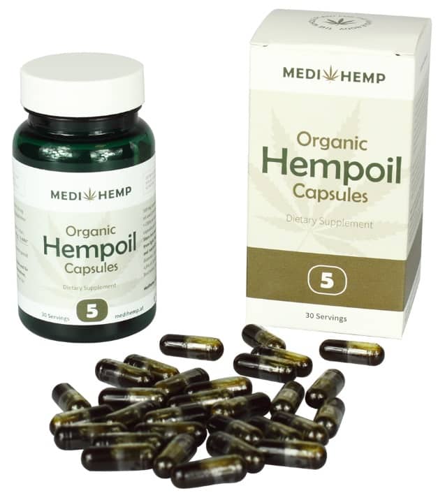 cbd olie capsules van MediHemp
